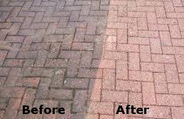 paving before after cleaning